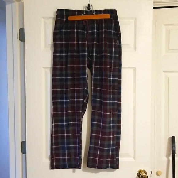 Eddie Baur Small Pajama Sleep Pants Plaid Fleece Soft Silky Mesh - Picture 6 of 15